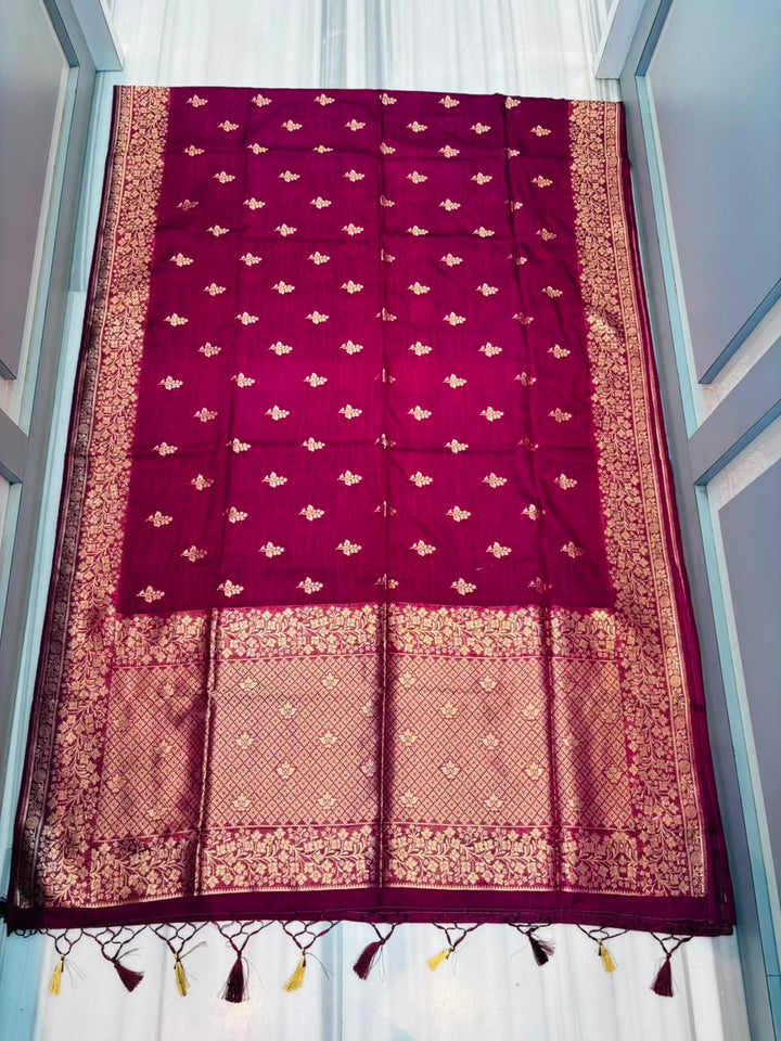 Where Magic Lives- Banarasi Semi Katan Silk Saree
