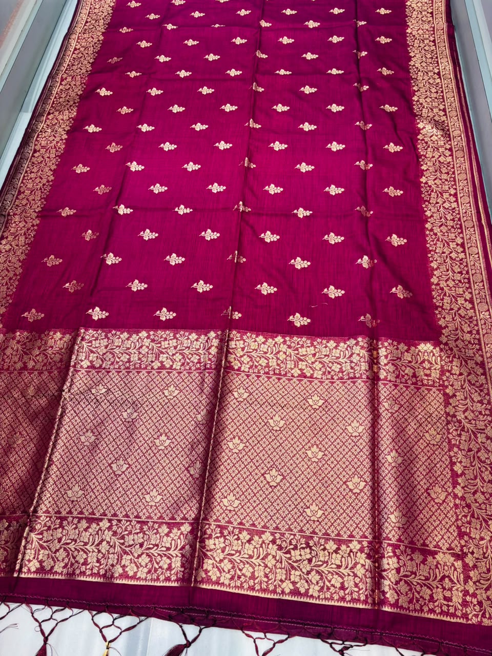 Where Magic Lives- Banarasi Semi Katan Silk Saree
