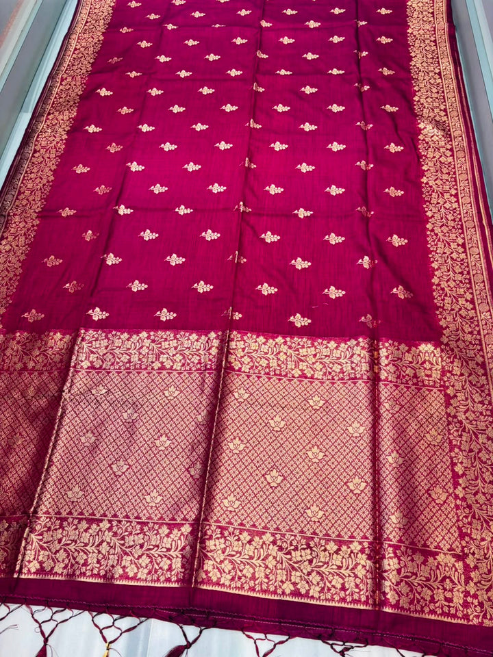 Where Magic Lives- Banarasi Semi Katan Silk Saree