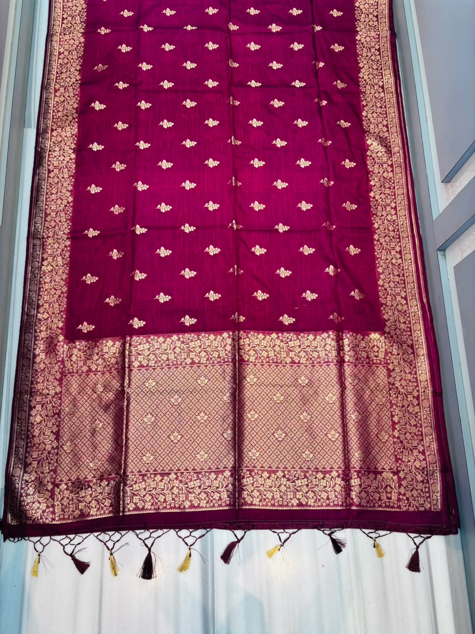 Where Magic Lives- Banarasi Semi Katan Silk Saree