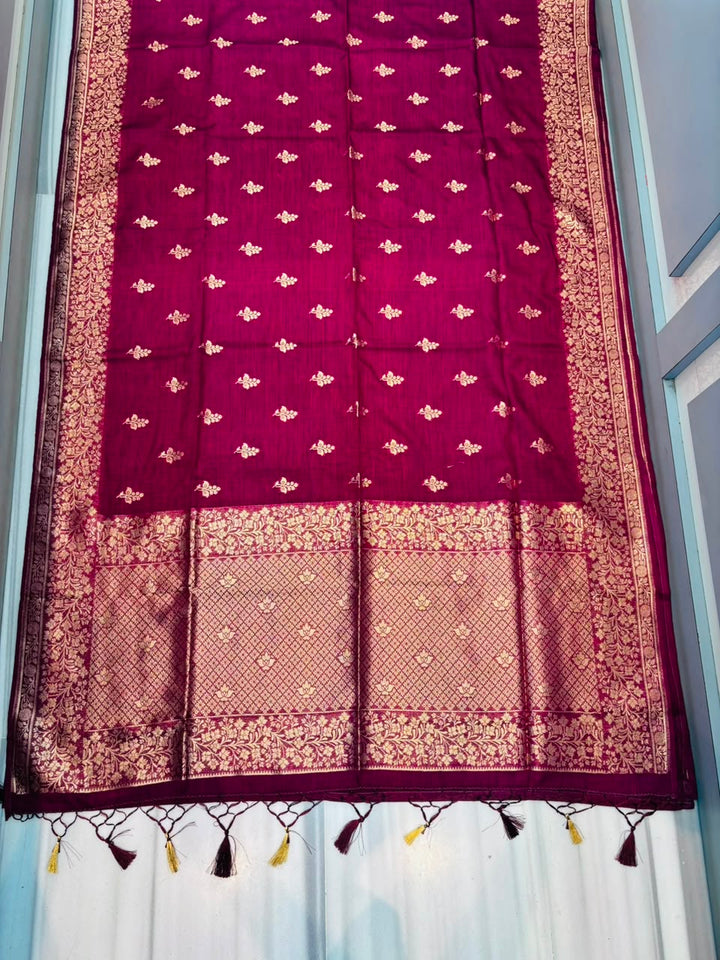 Where Magic Lives- Banarasi Semi Katan Silk Saree