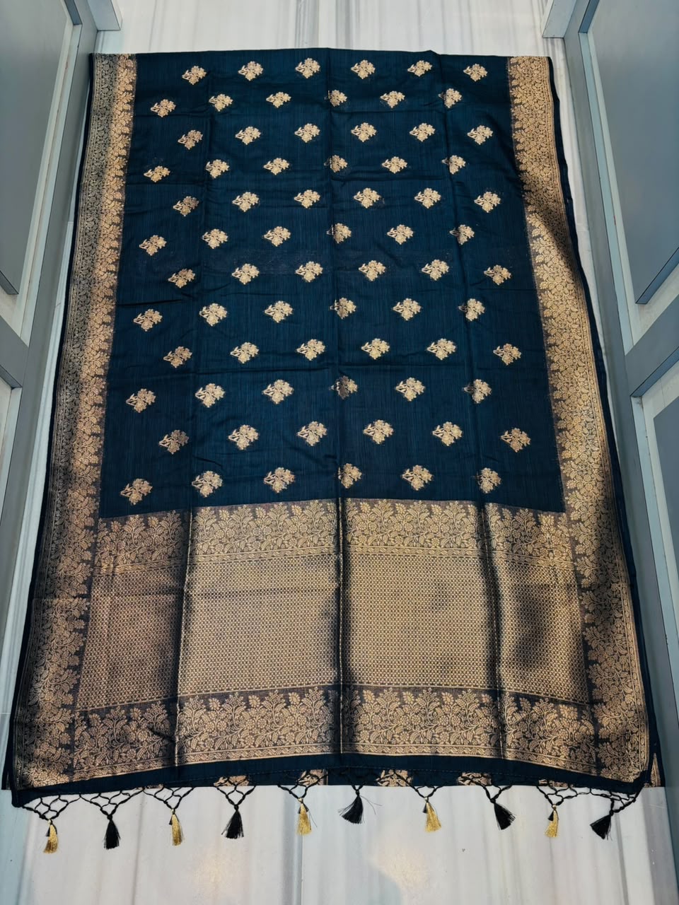 Full Of Stories - Banarasi Semi Katan Silk Saree