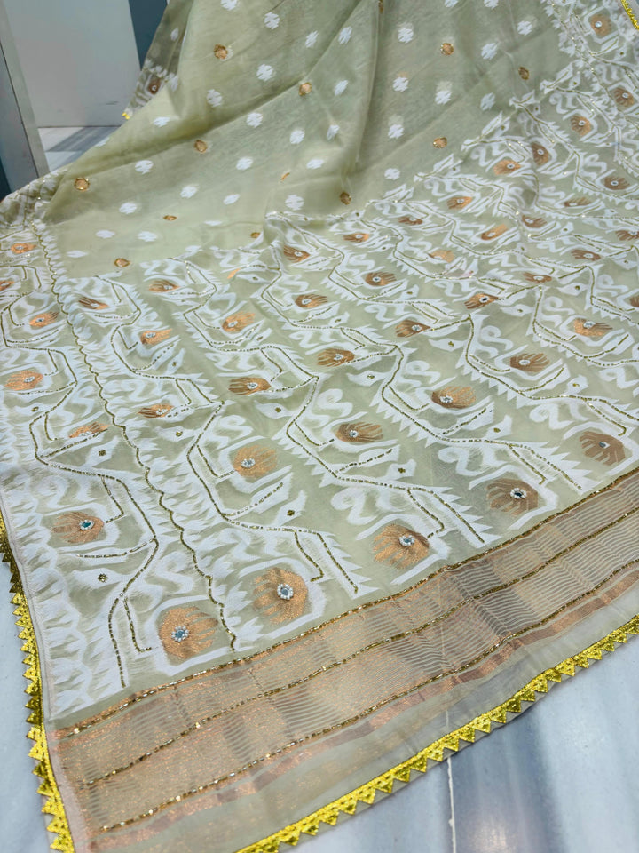 Sonar Alo  Katdana Jamdani Saree