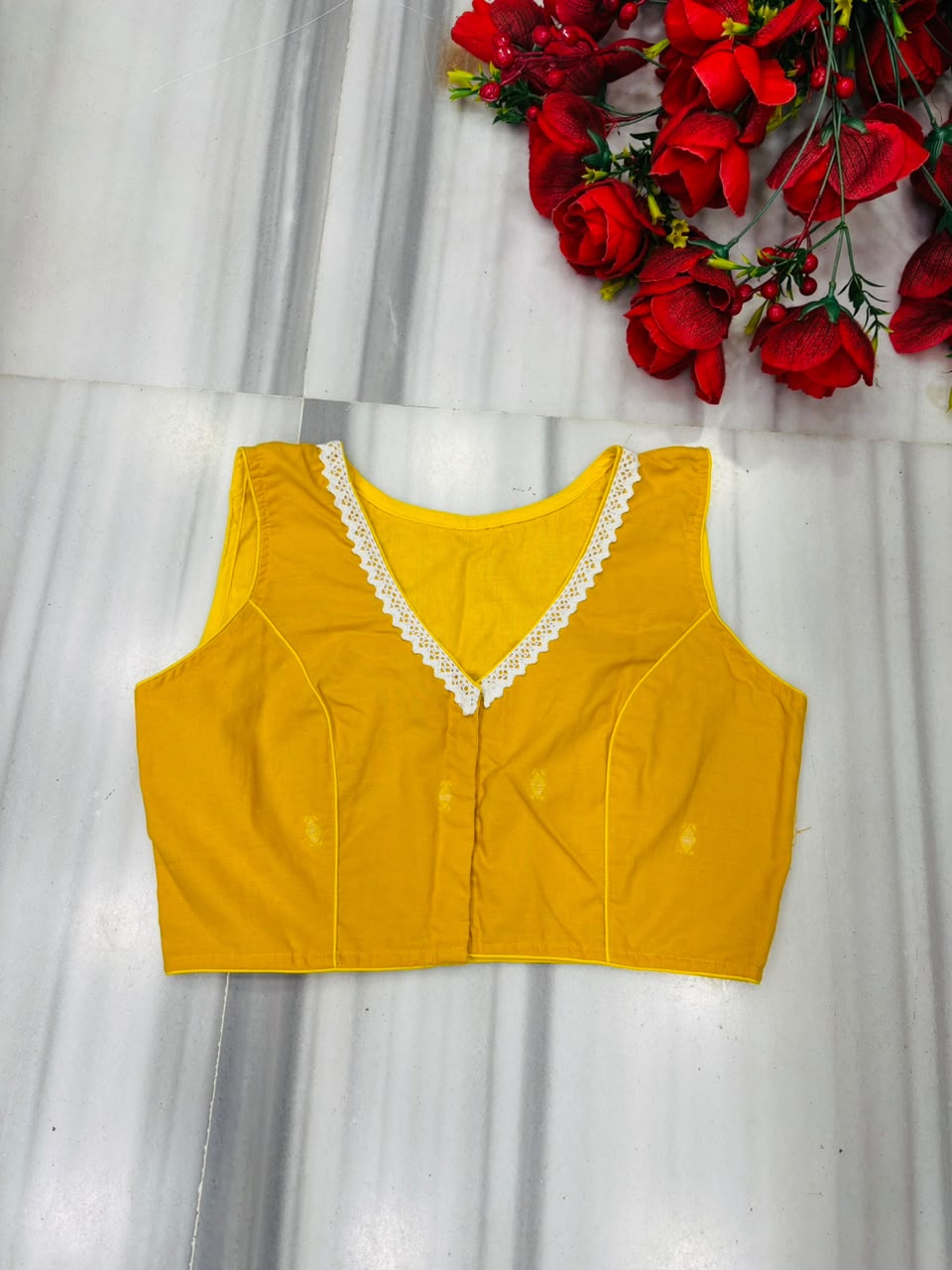 The Ancestral Muse Khadi Cotton Jamdani Woven Designer Blouse
