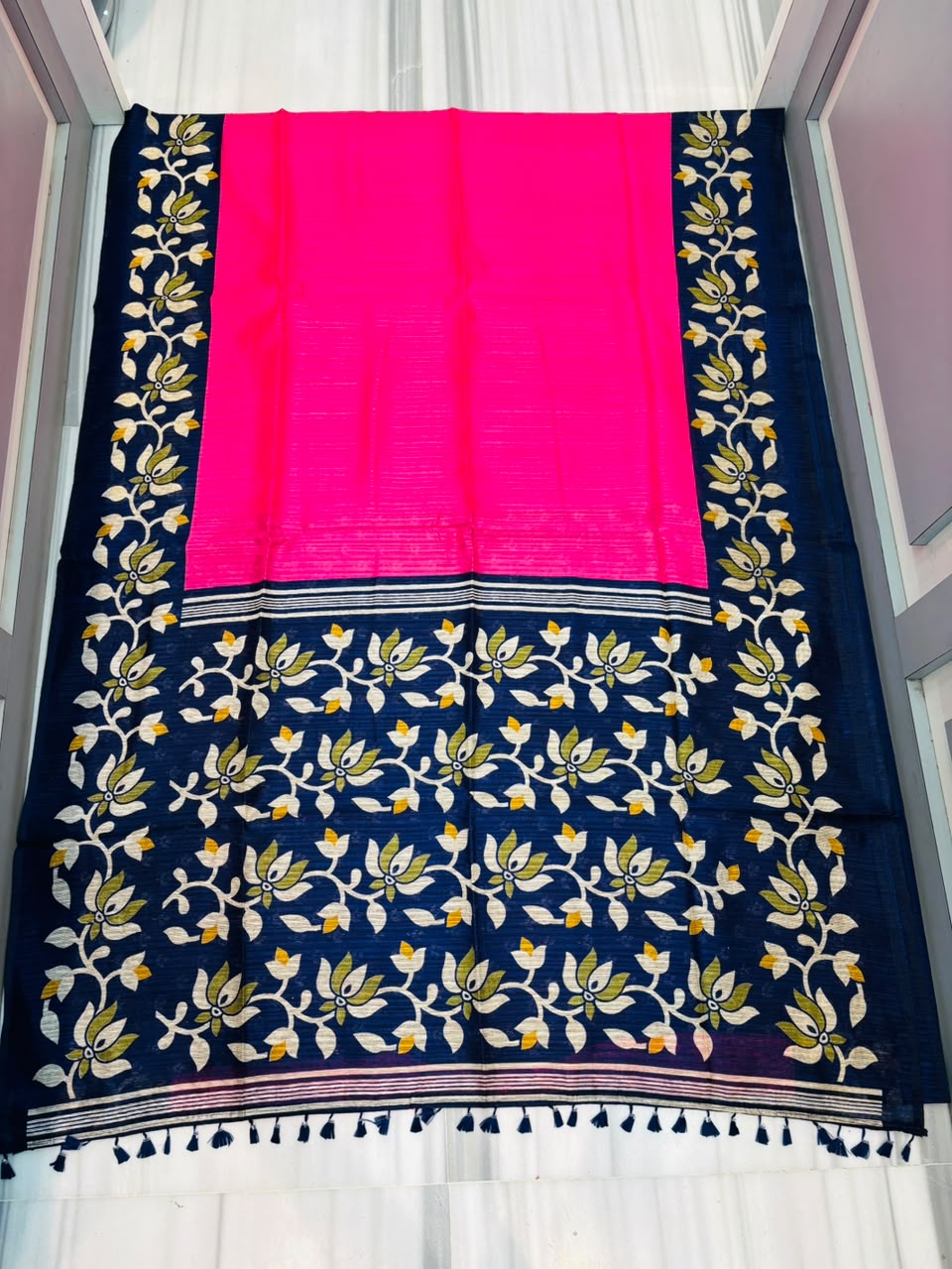 Petalique Drape Semi Tussar Silk Saree
