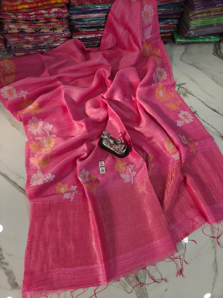 Agomoni Aabha – Soft Pure Matka Jamdani Saree