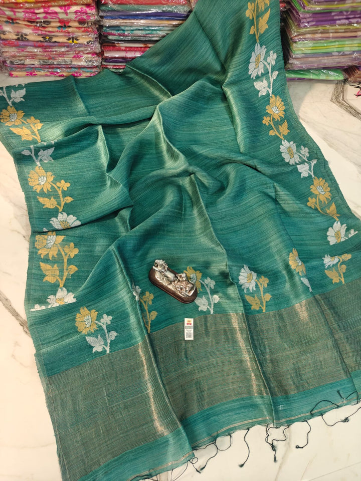 Agomoni Aabha – Soft Pure Matka Jamdani Saree