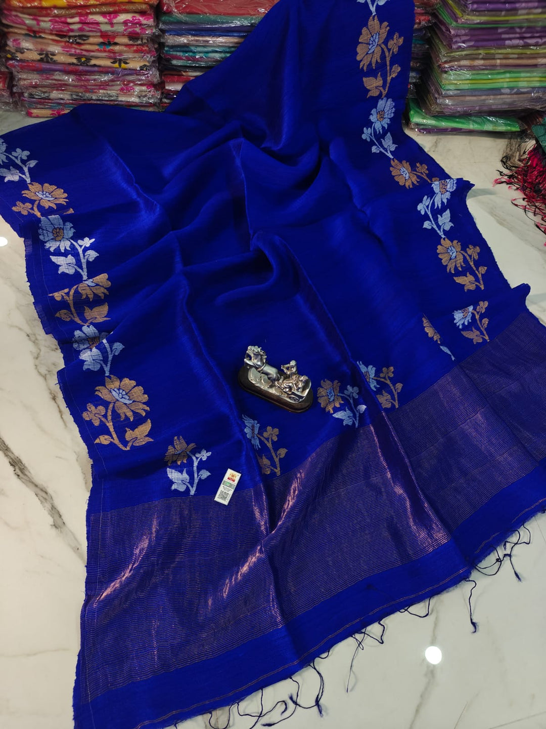 Agomoni Aabha – Soft Pure Matka Jamdani Saree