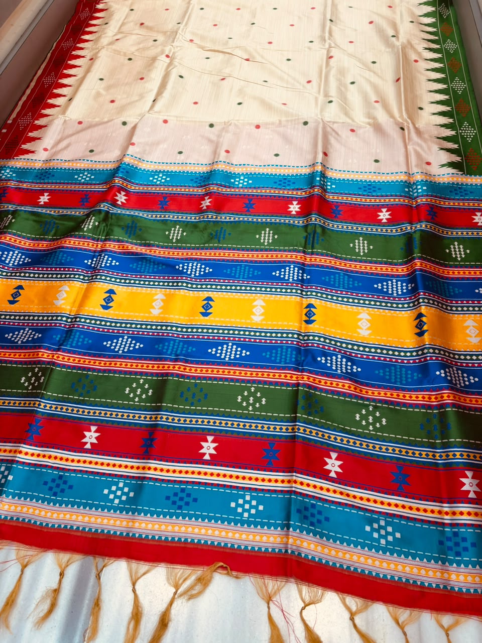 Satrangi Rang-Premium (Semi) Assam Silk Saree
