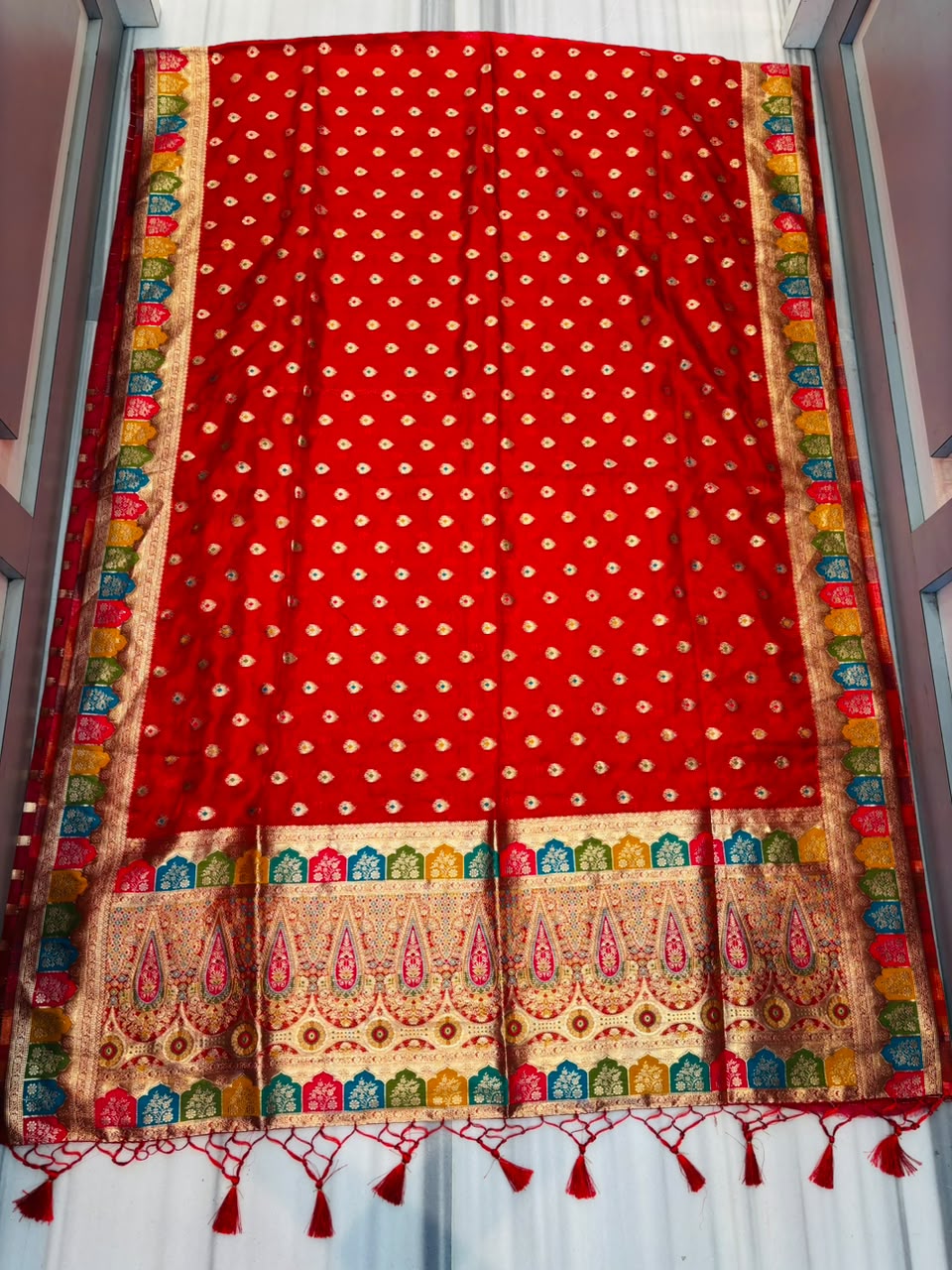 Heartbeat Before Forever-Organza Meenakari Designer Saree
