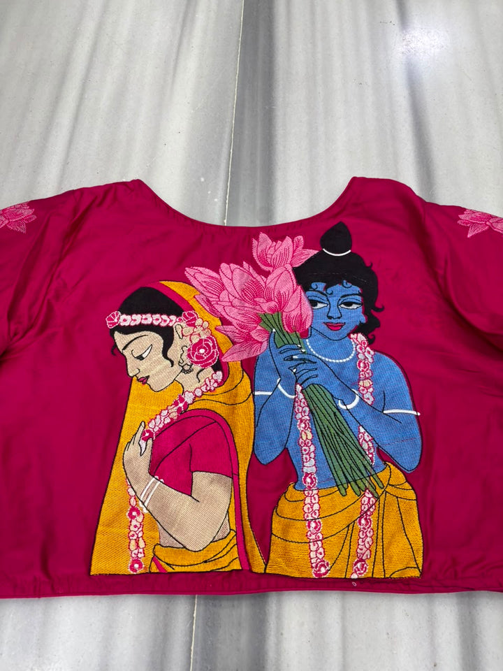 Shyam Sakhi Designer Embroidered Blouse