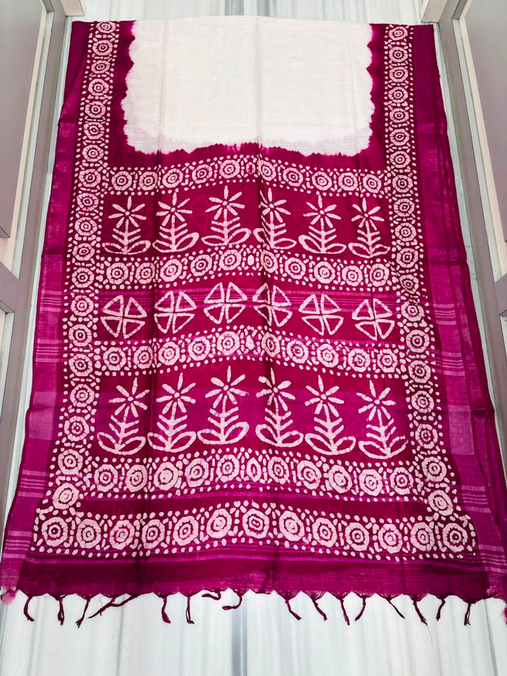 Mrinmoyee (মৃন্ময়ী) Cotton Linen Saree
