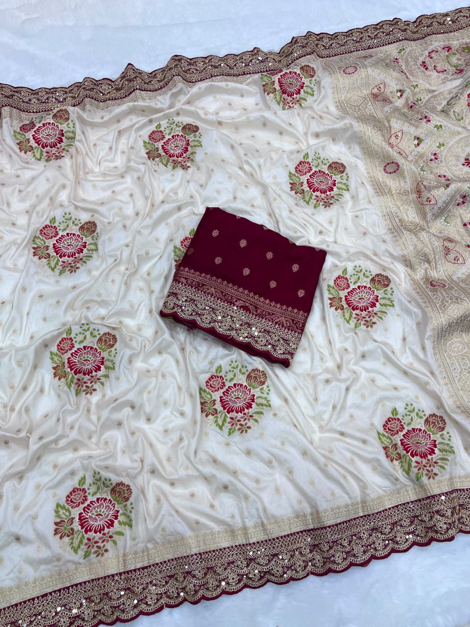 Noor-e-Banaras – Premium Dola Silk Saree