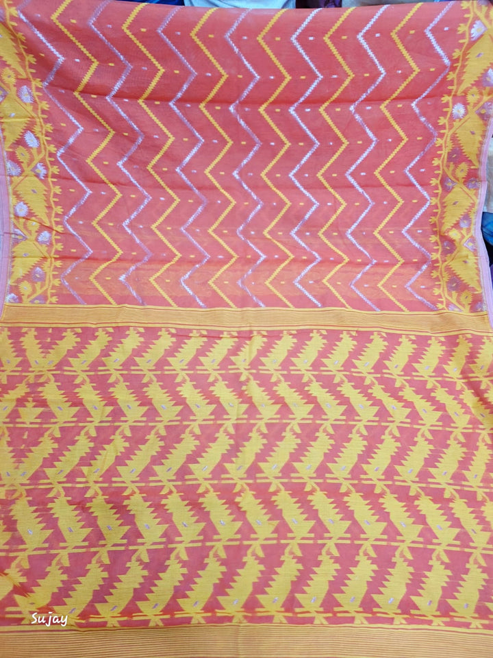 Roddur Rekha – Rays Of Sunlight Jamdani Saree