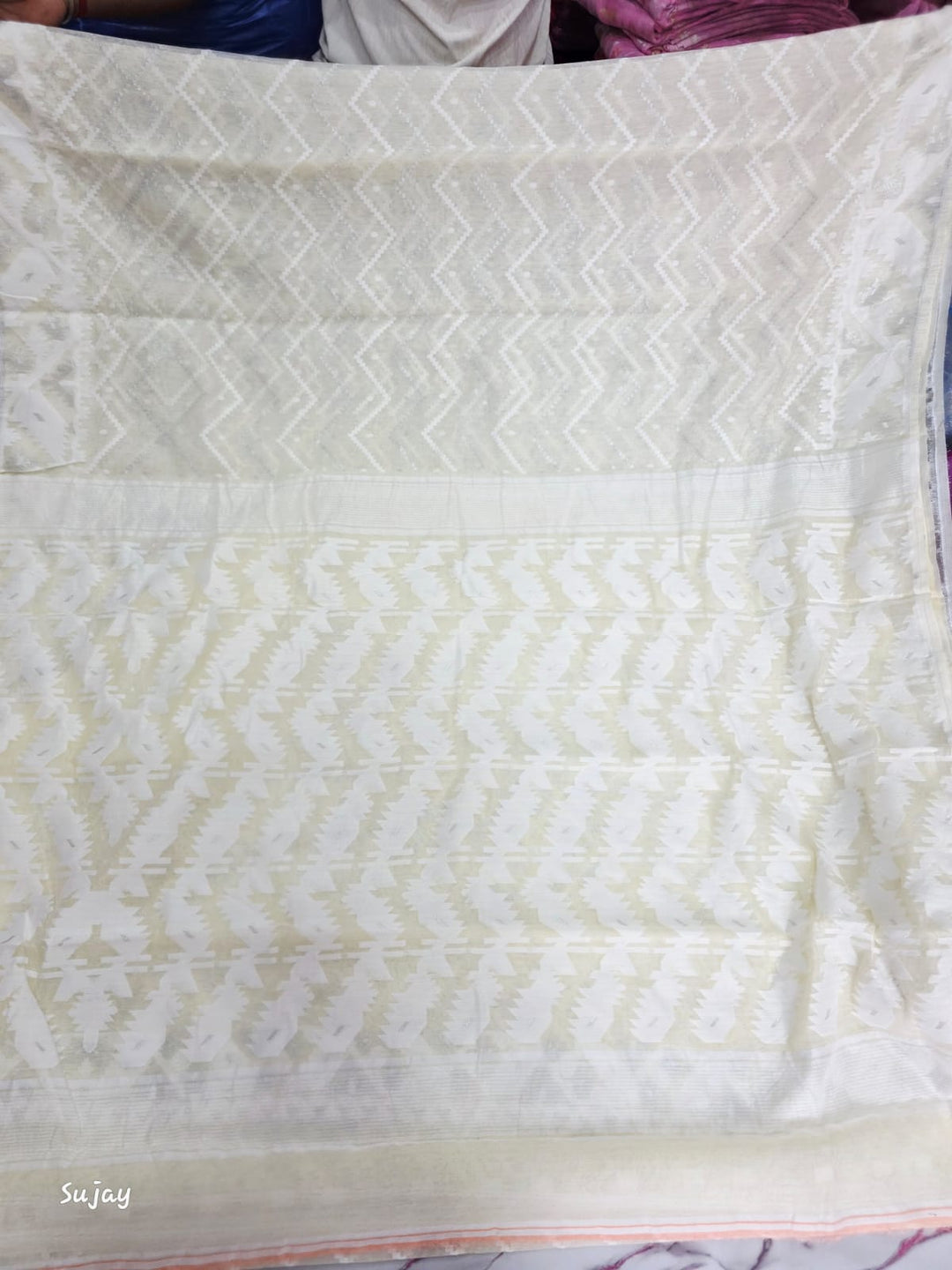 Roddur Rekha – Rays Of Sunlight Jamdani Saree
