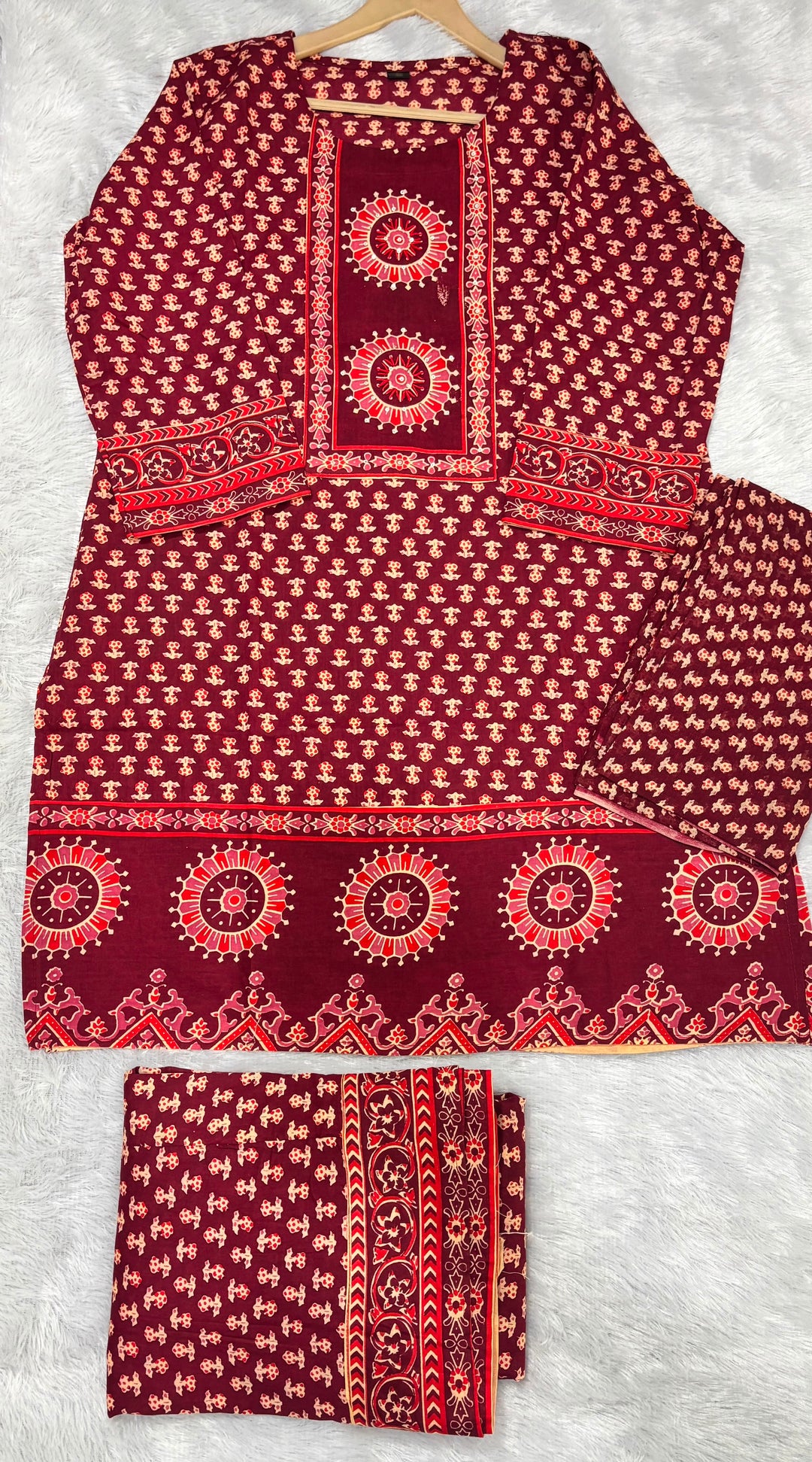 Floral Fable Cotton Kurti Set