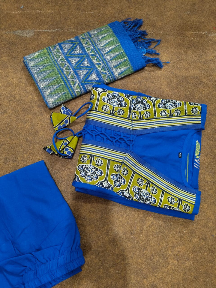 Aura Bloom - Cotton 3 Piece kurti Set