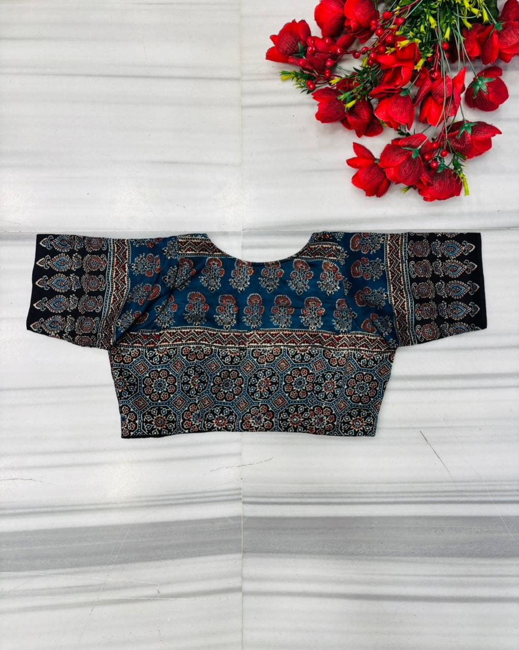 Misty Bloom - Modal Silk Blouse