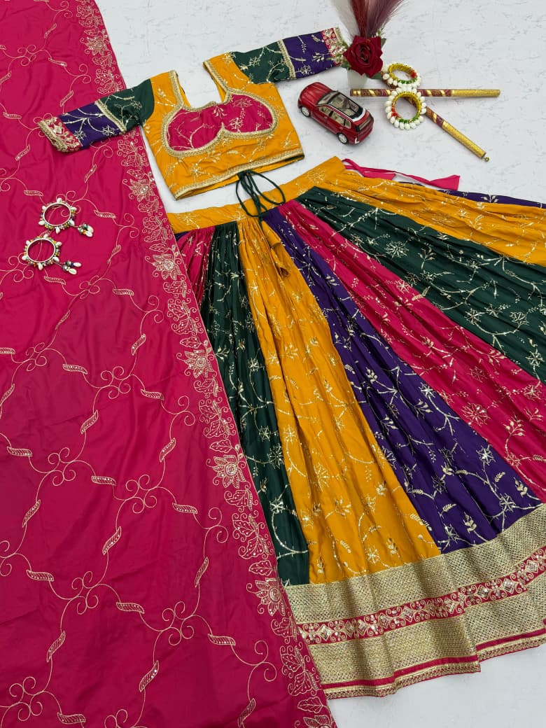 Reva Vintage Silk Lehenga