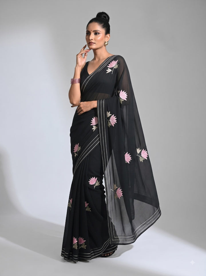 Twins Gemini Mul Cotton Saree