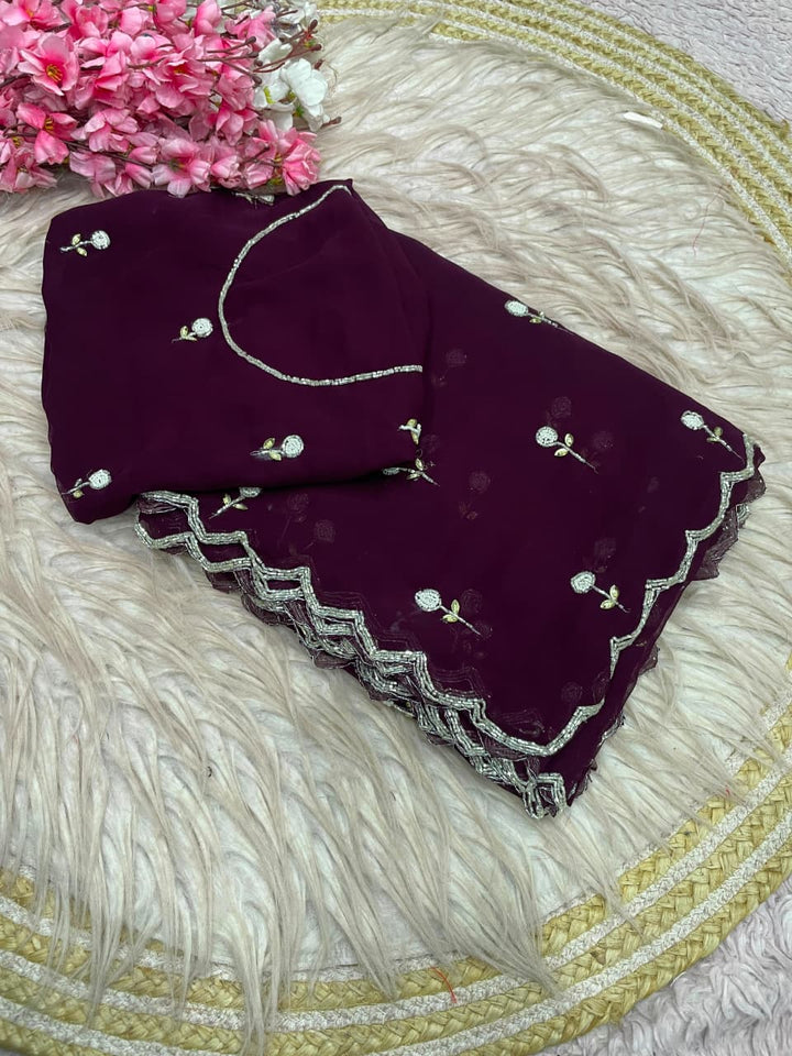 Aveline Grace - Georgette Saree