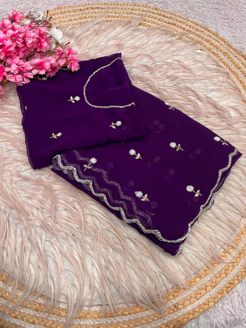 Aveline Grace - Georgette Saree