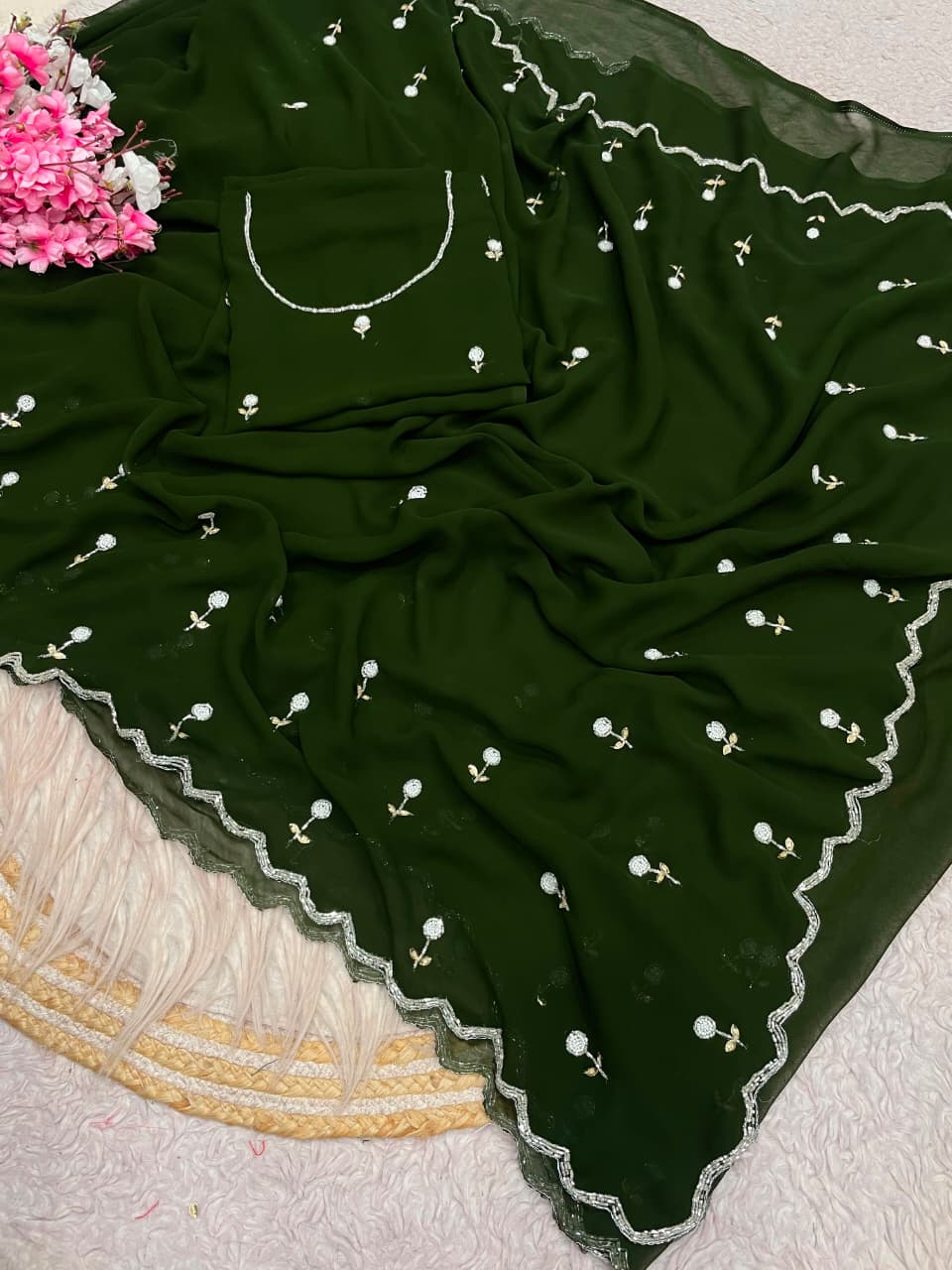 Aveline Grace - Georgette Saree