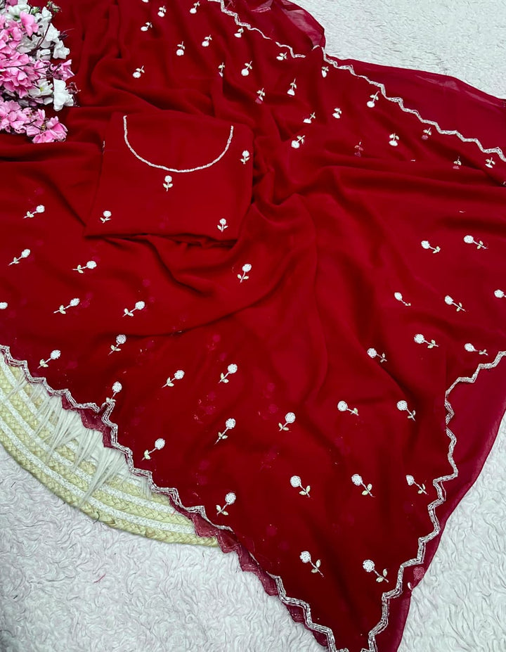 Aveline Grace - Georgette Saree