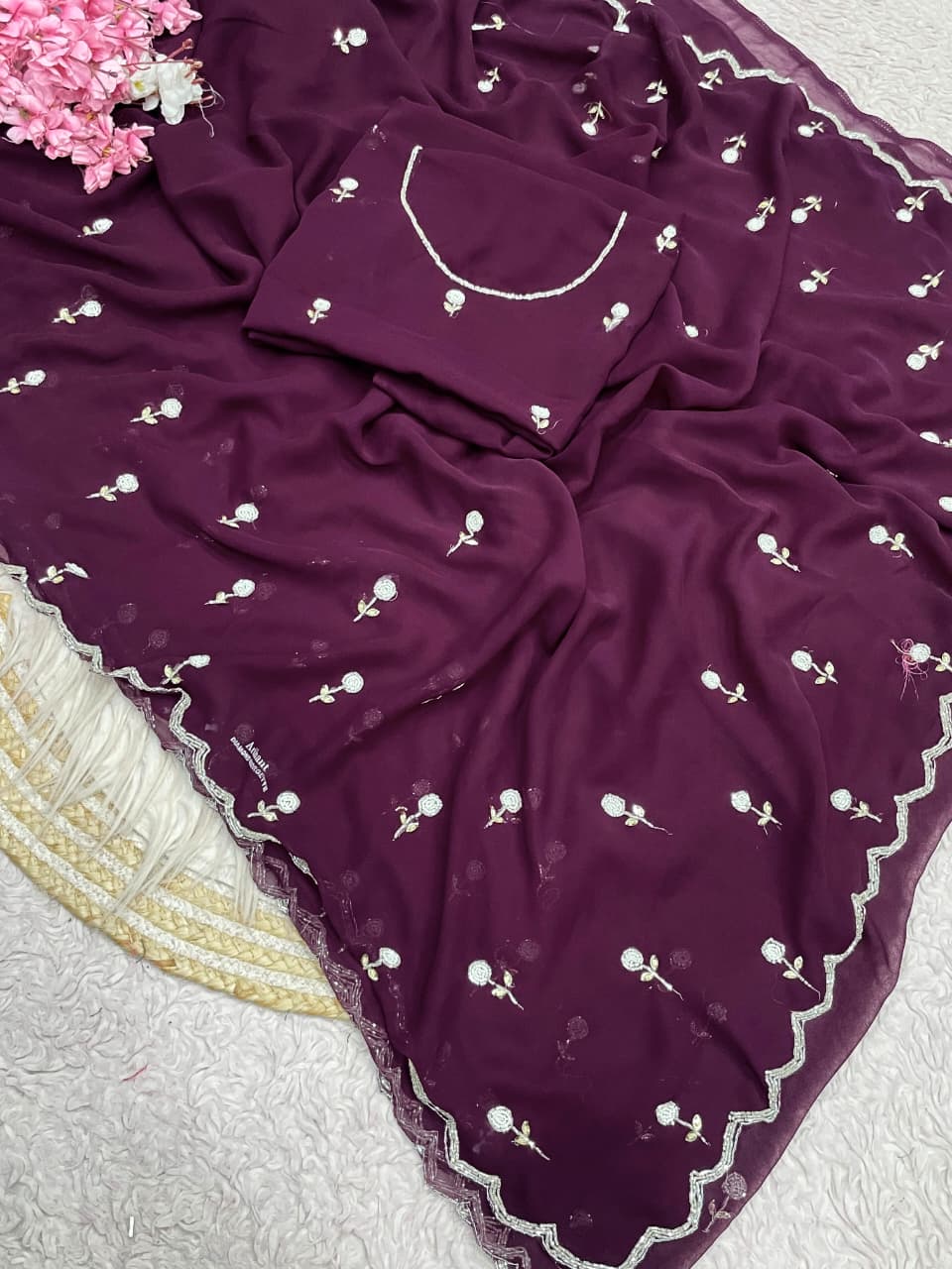 Aveline Grace - Georgette Saree