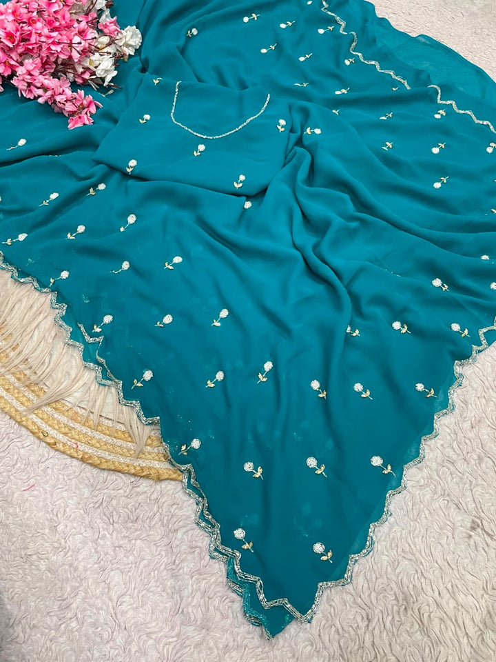Aveline Grace - Georgette Saree