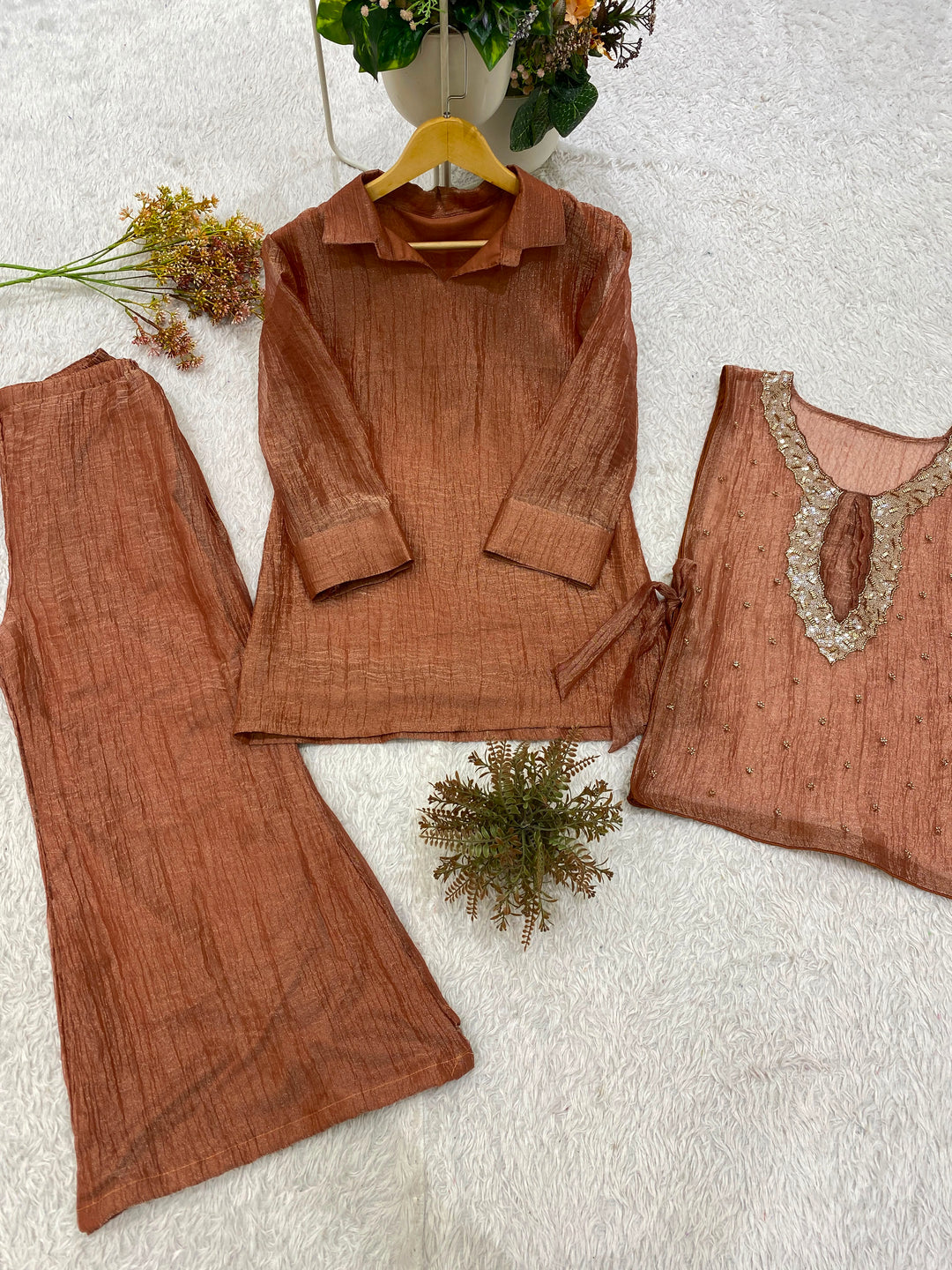 Velora Glimmer- Women’s 3 Piece Designer Party Wear set