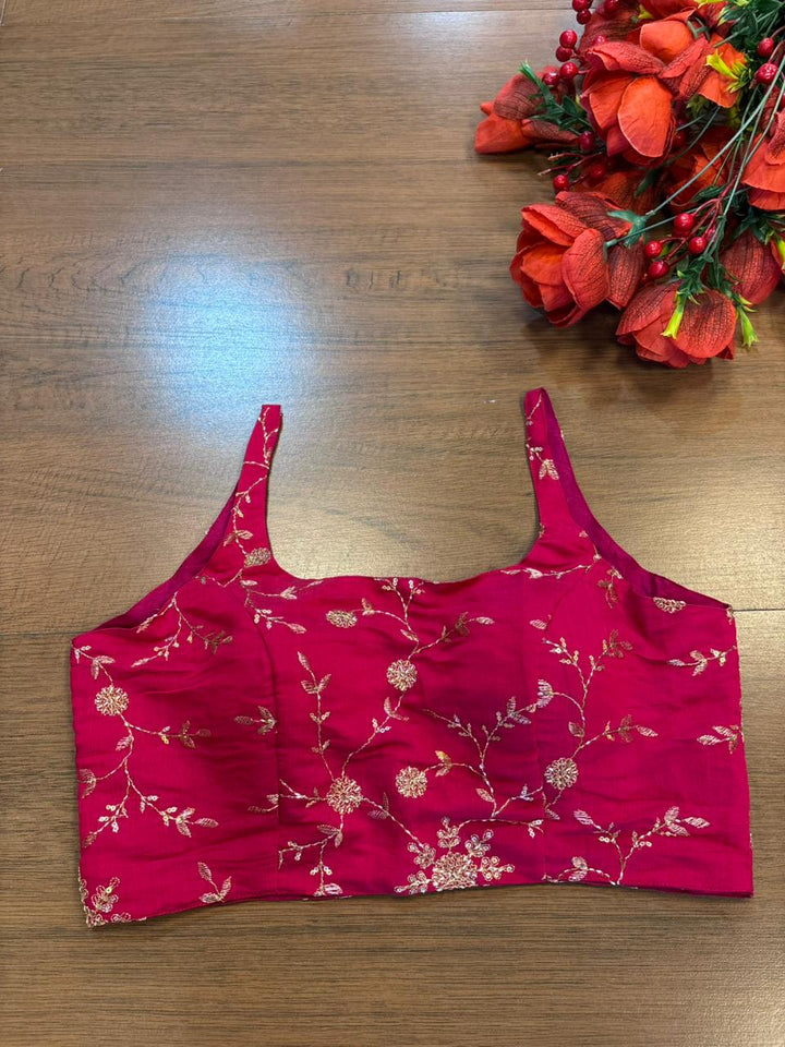 Rose Royale Designer Fancy Silk Sequin Blouse