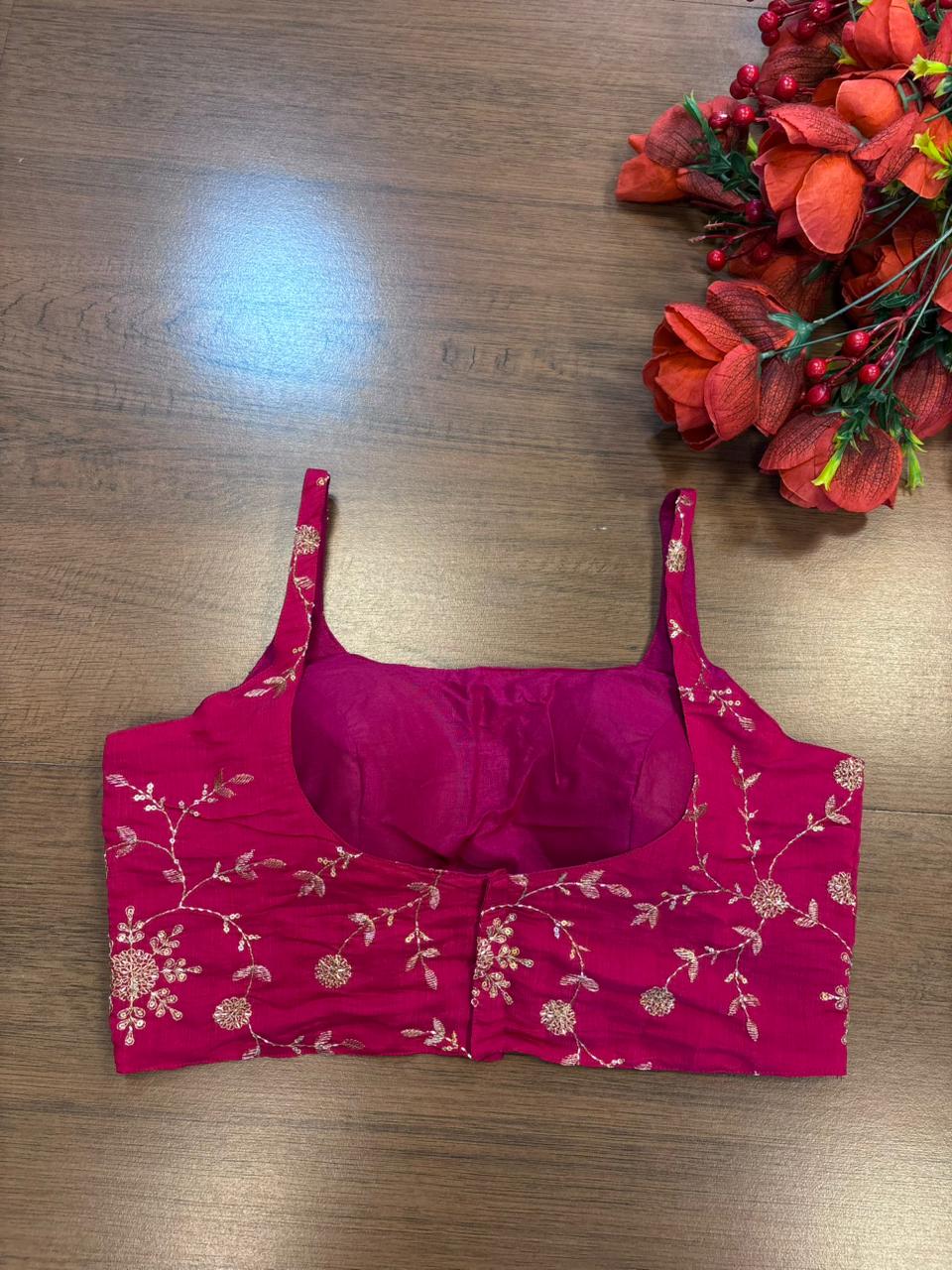 Rose Royale Designer Fancy Silk Sequin Blouse