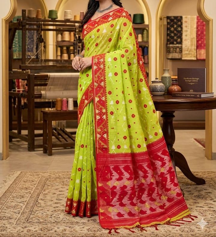 Kumudini | Karat Dhakai Jamdani Saree