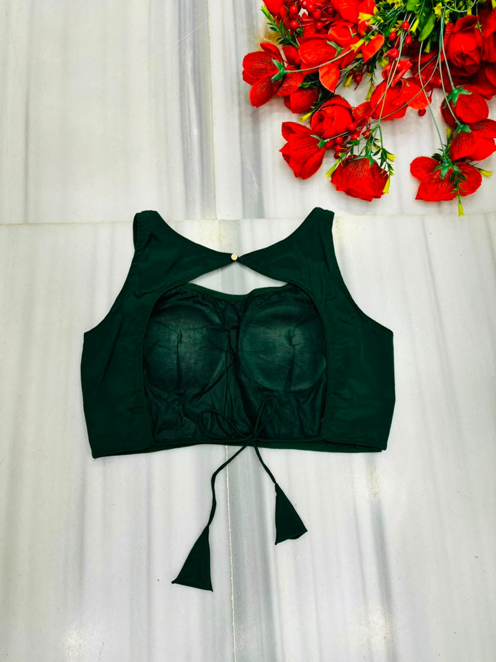 Peony Charm Designer Fancy Silk  Blouse