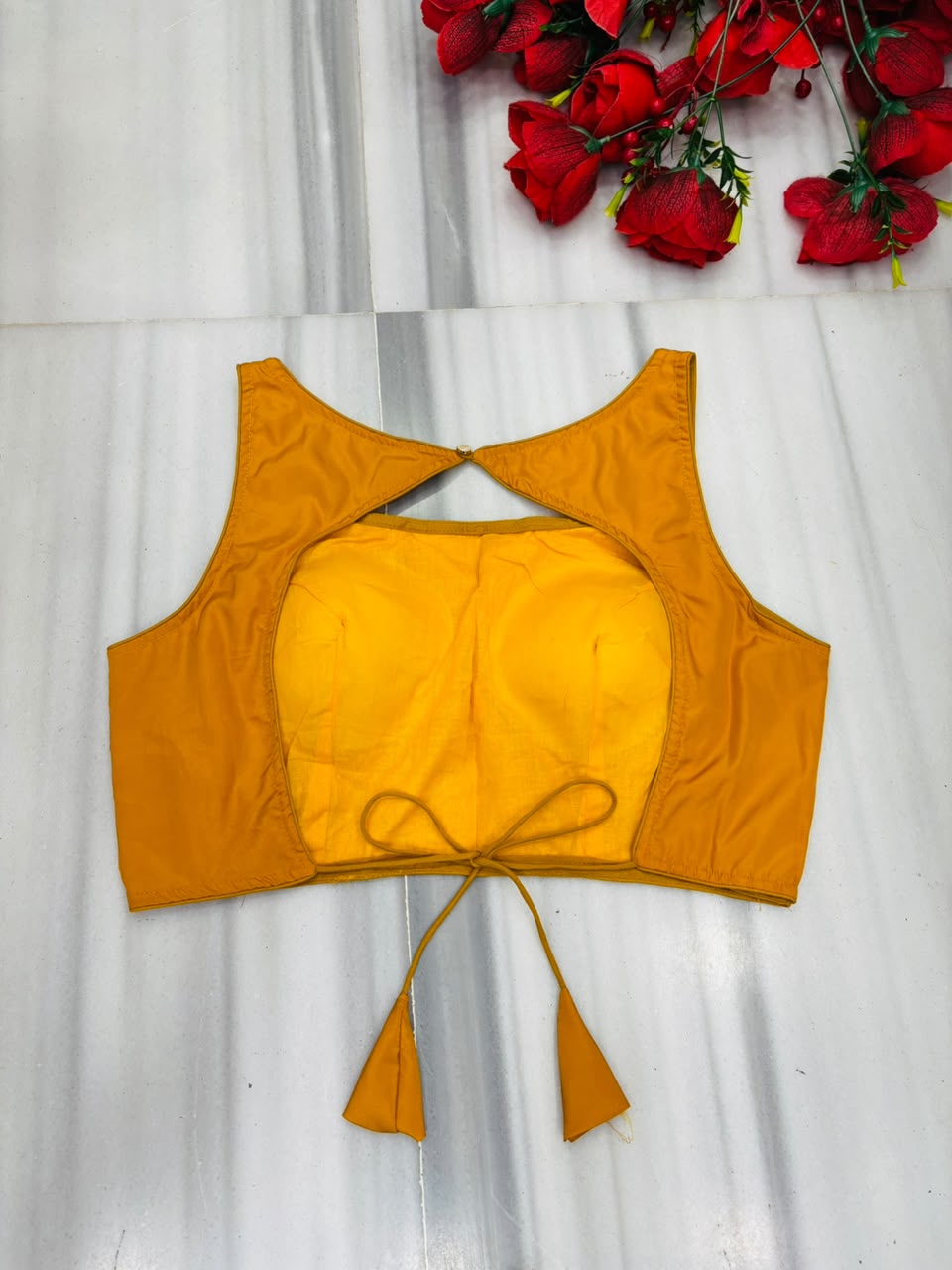 Peony Charm Designer Fancy Silk Blouse