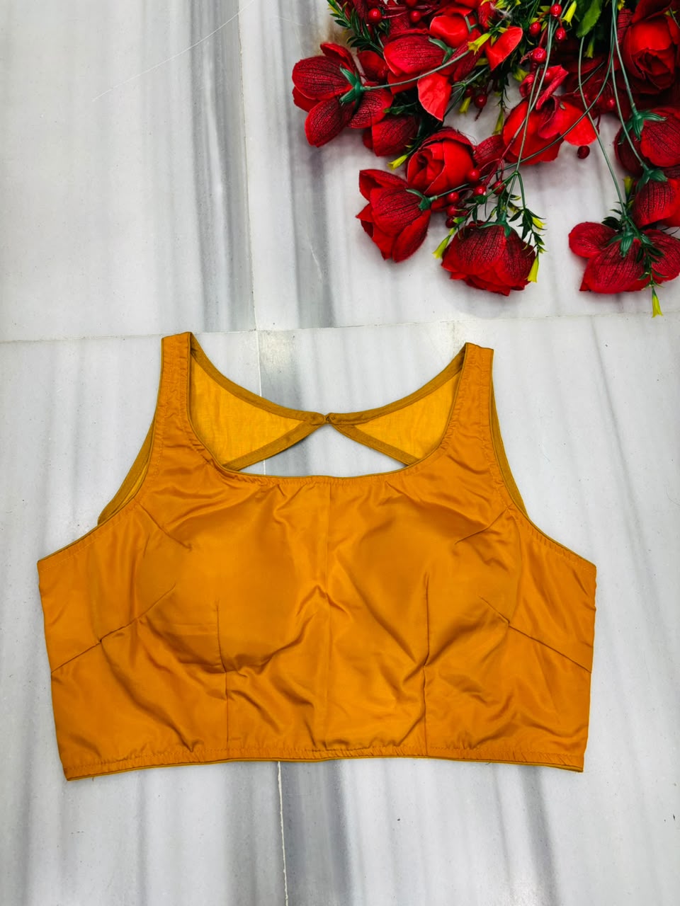 Peony Charm Designer Fancy Silk Blouse