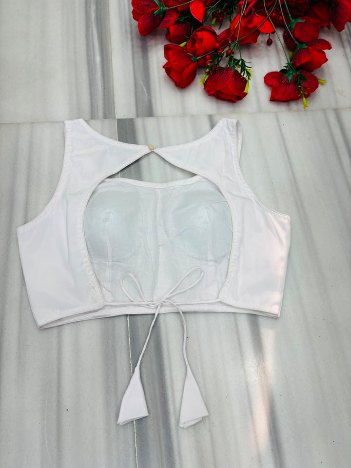 Peony Charm Designer Fancy Silk Blouse