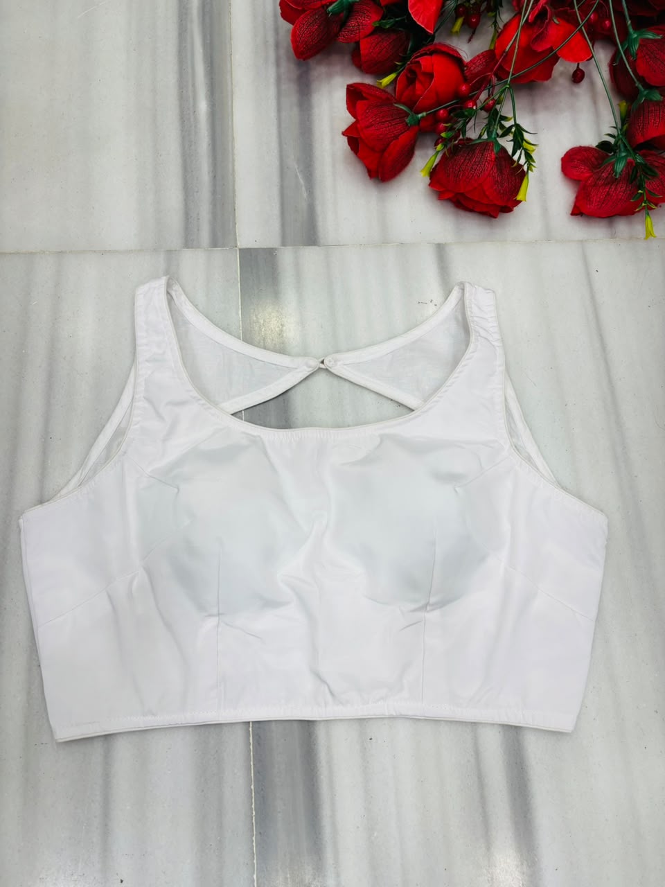 Peony Charm Designer Fancy Silk Blouse