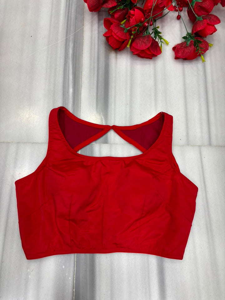 Peony Charm Designer Fancy Silk  Blouse