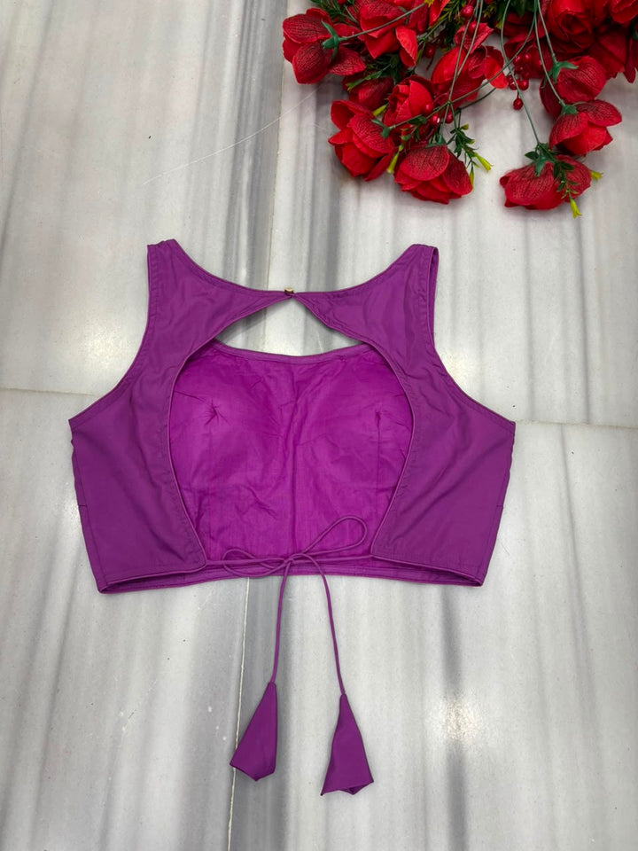 Peony Charm Designer Fancy Silk  Blouse