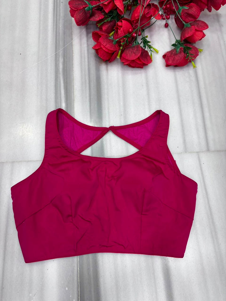 Peony Charm Designer Fancy Silk  Blouse