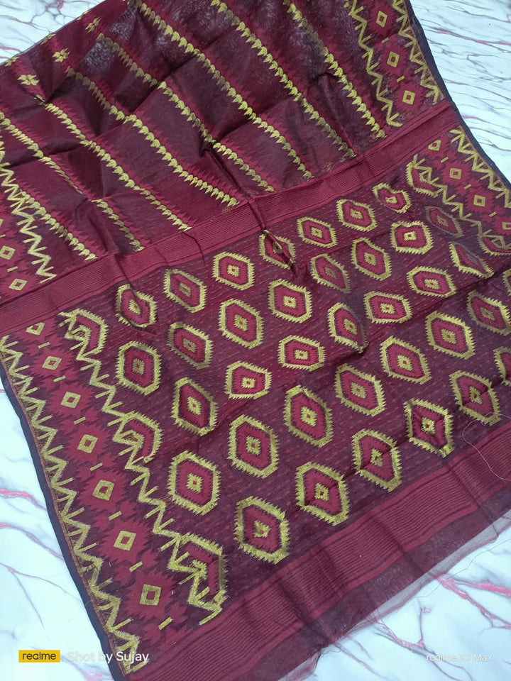Durga Prabha Premium Zari Jamdani Saree