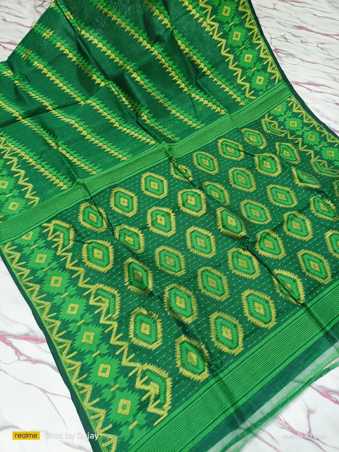 Durga Prabha Premium Zari Jamdani Saree