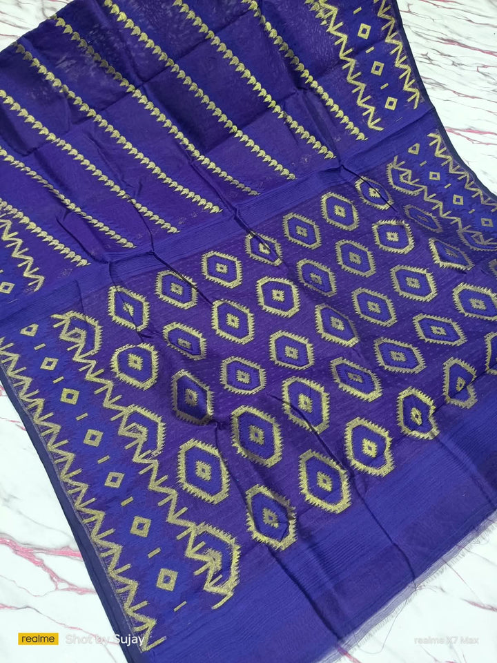 Durga Prabha Premium Zari Jamdani Saree