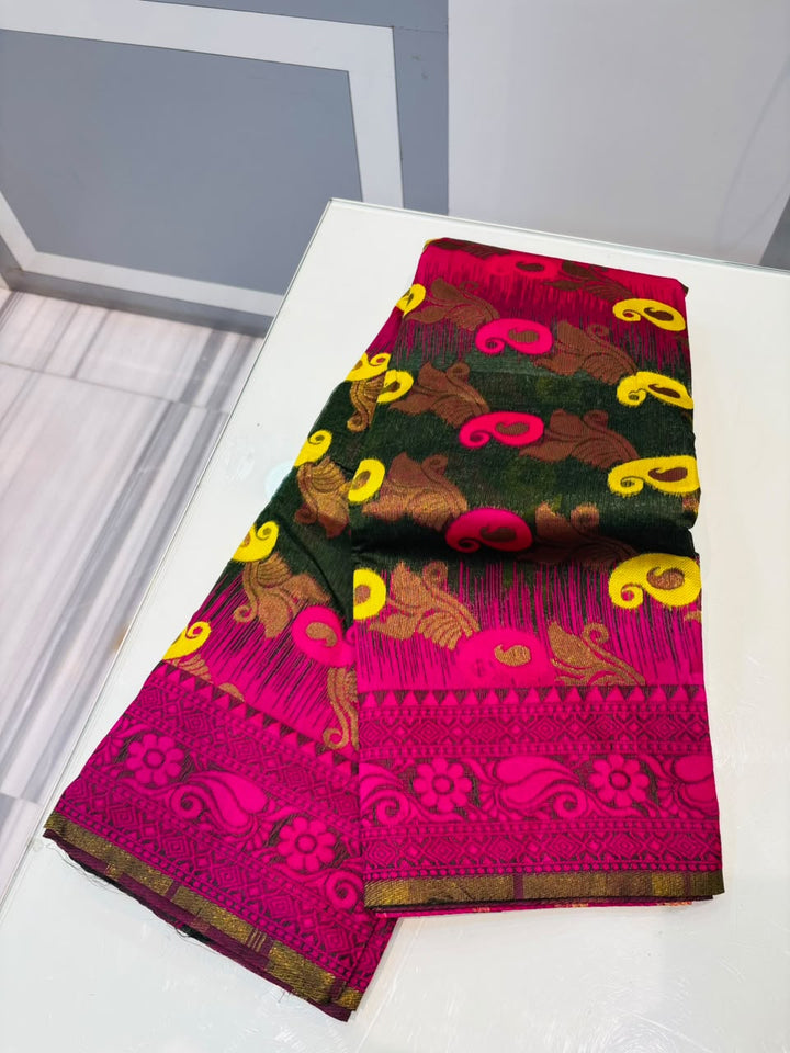 Rajonigandha Bengal Jamdani Saree