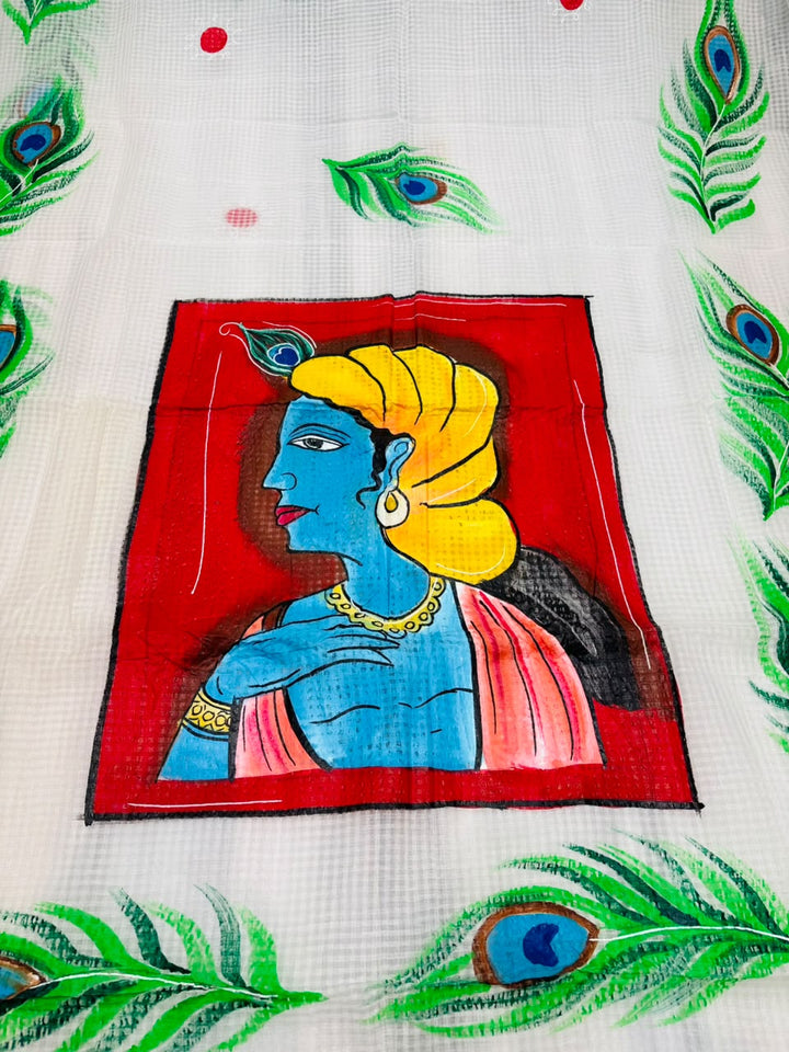 Gopalika Hand Painted Resham Kota Saree