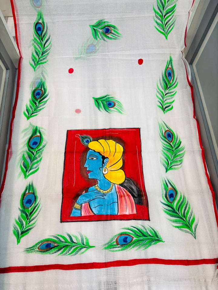 Gopalika Hand Painted Resham Kota Saree