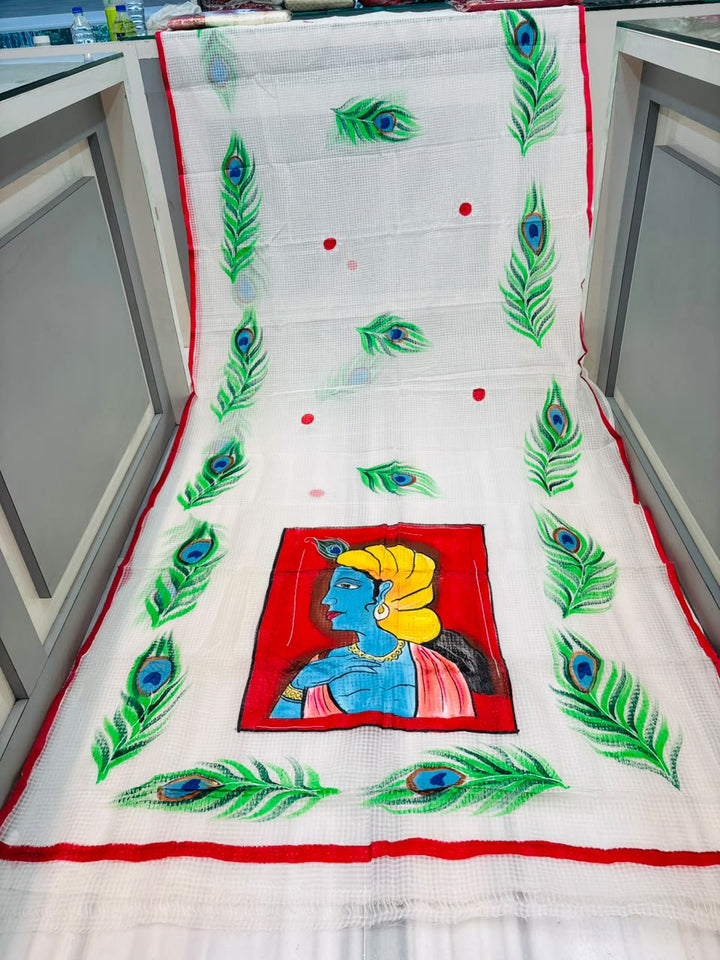 Gopalika Hand Painted Resham Kota Saree