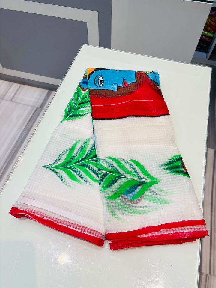 Gopalika Hand Painted Resham Kota Saree